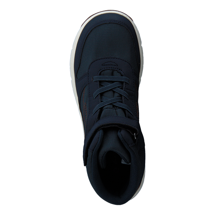Hovet Mid WP Navy/Cognac