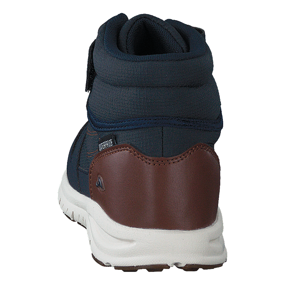 Hovet Mid WP Navy/Cognac
