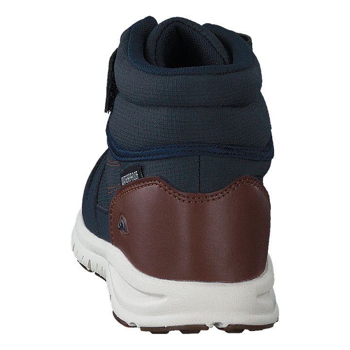 Hovet Mid WP Navy/Cognac