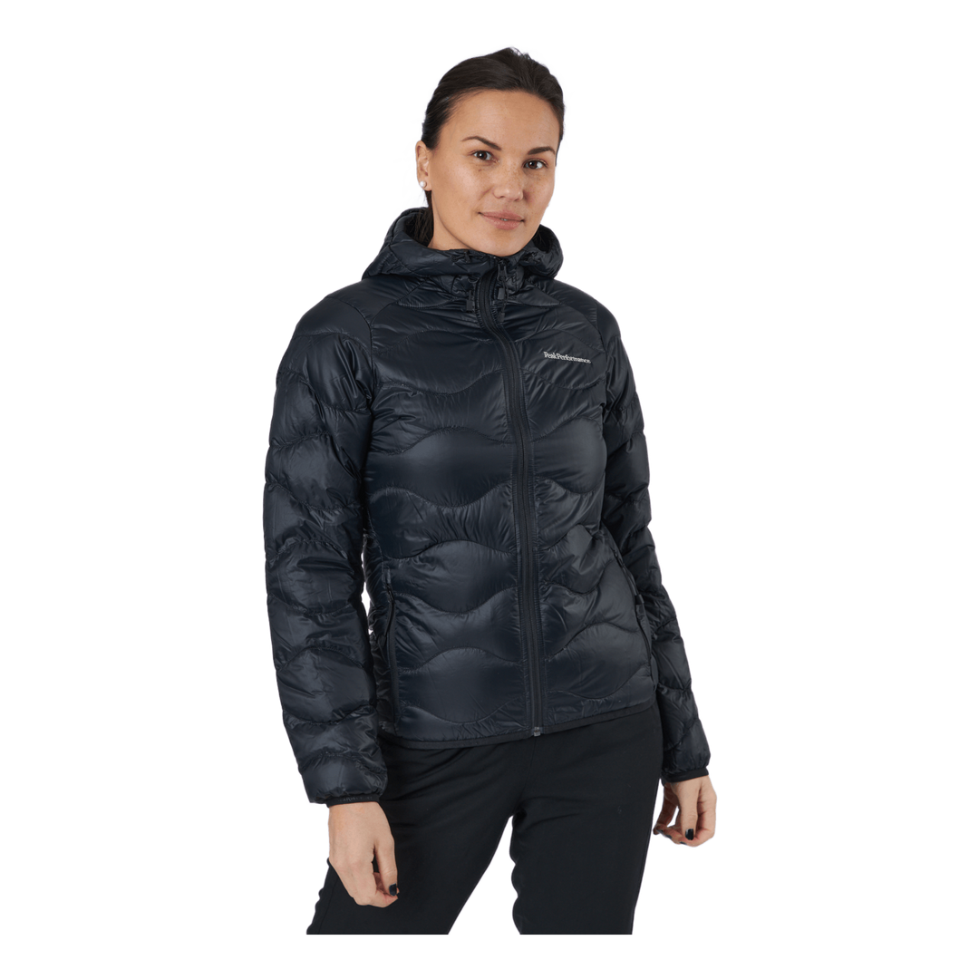 W Helium Down Hood Jacket Black