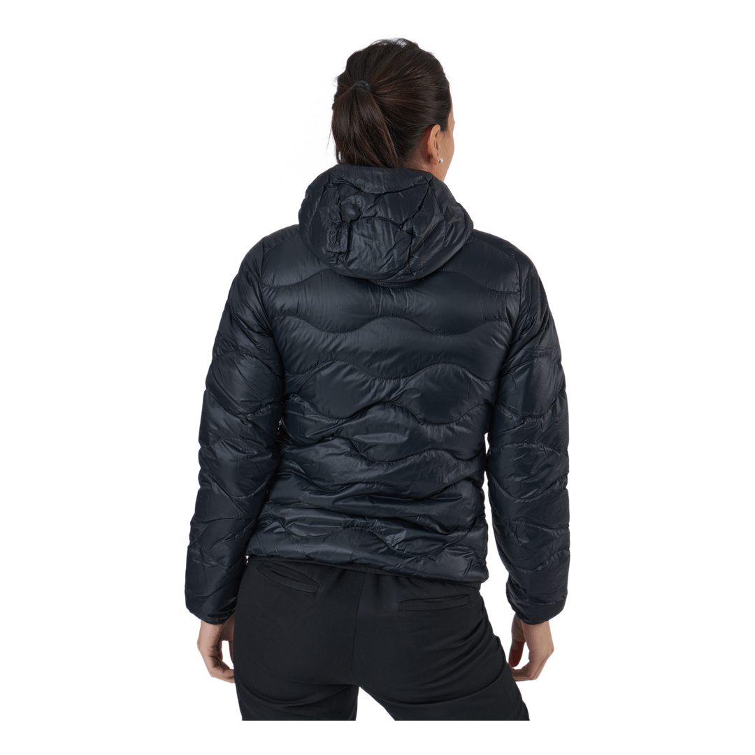 W Helium Down Hood Jacket Black
