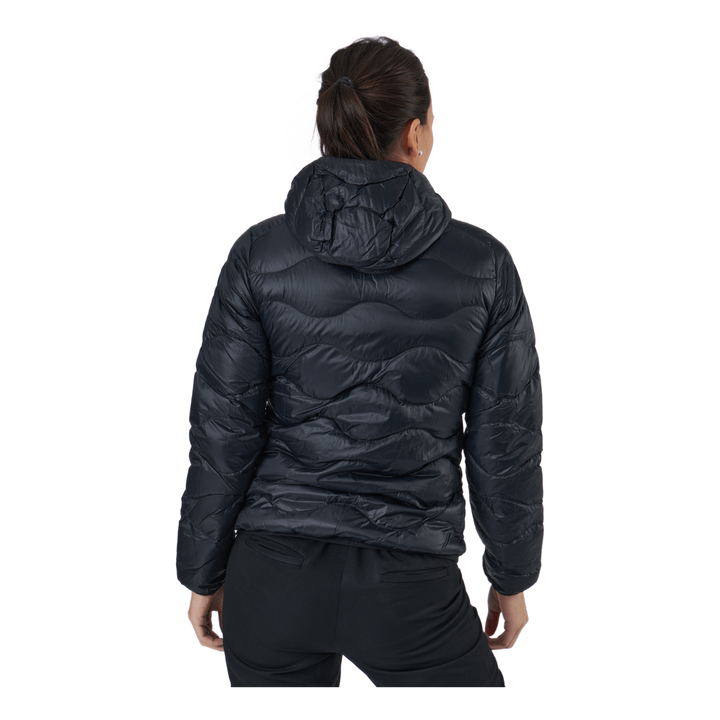 W Helium Down Hood Jacket Black
