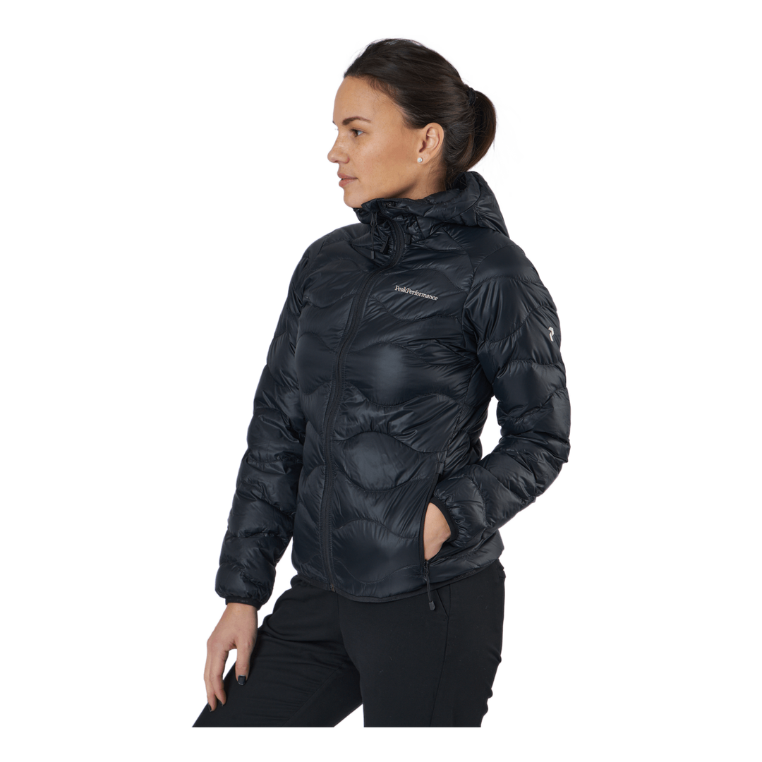 W Helium Down Hood Jacket Black