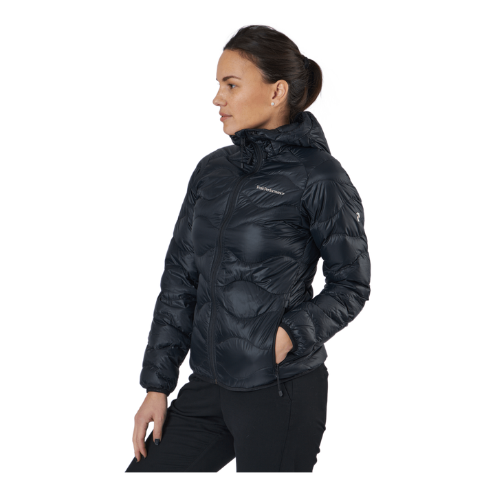 W Helium Down Hood Jacket Black