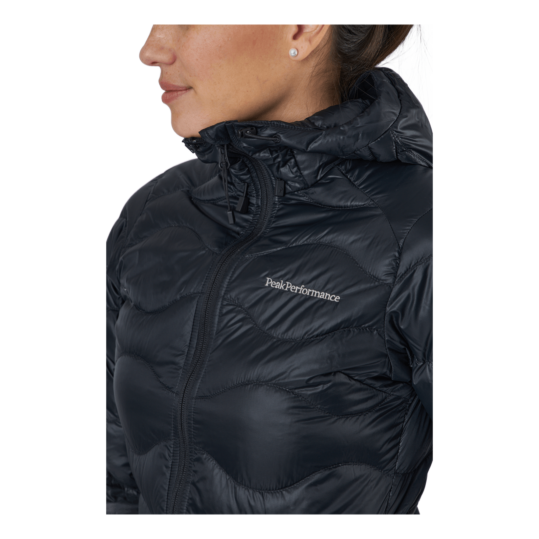 W Helium Down Hood Jacket Black
