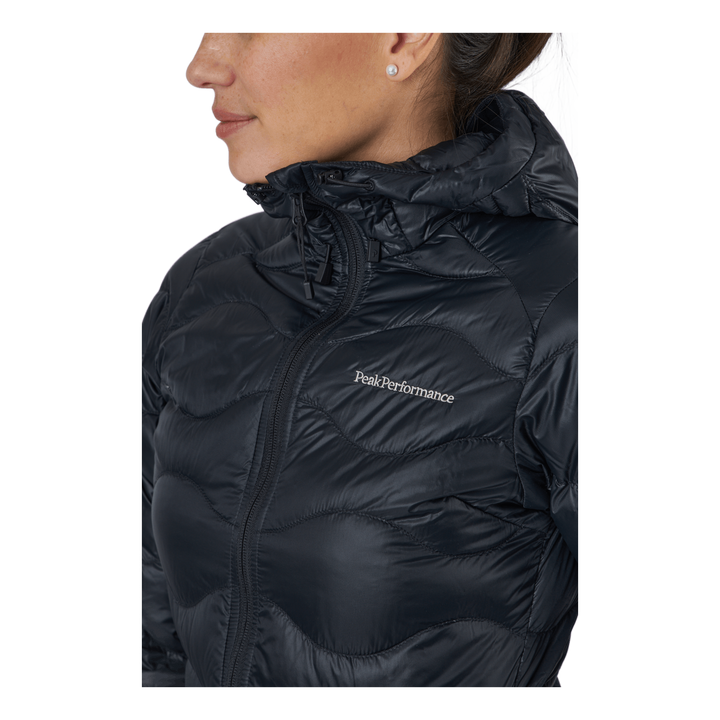 W Helium Down Hood Jacket Black
