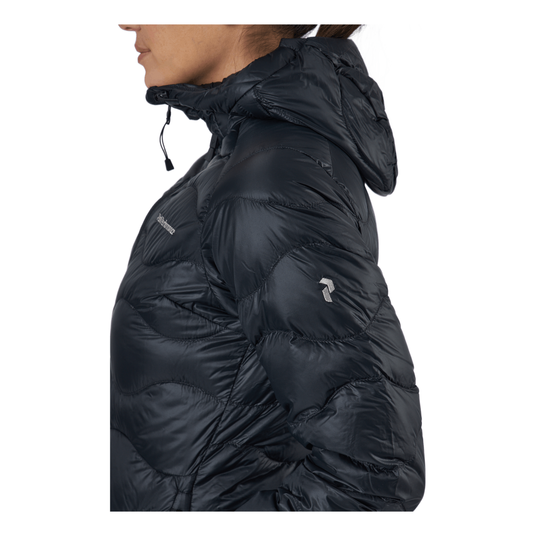 W Helium Down Hood Jacket Black
