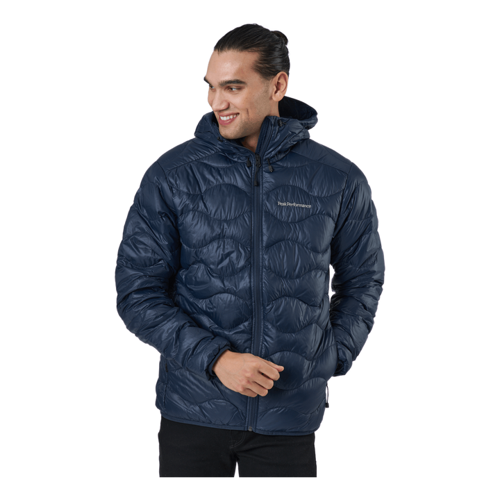 M Helium Down Hood Jacket Blue Shadow