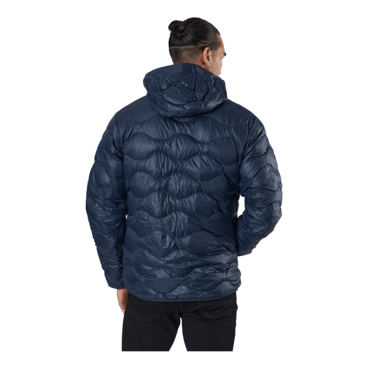 M Helium Down Hood Jacket Blue Shadow