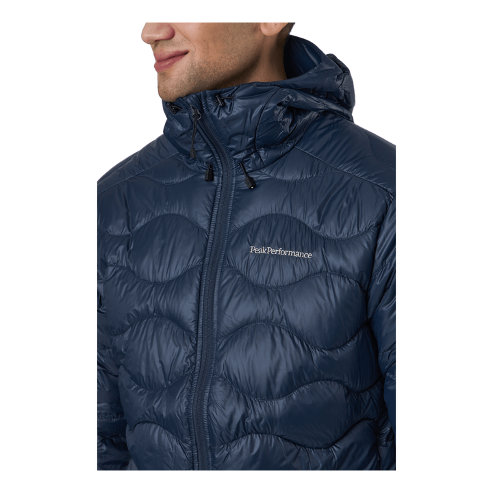 M Helium Down Hood Jacket Blue Shadow