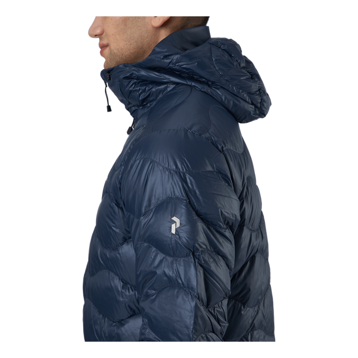 M Helium Down Hood Jacket Blue Shadow