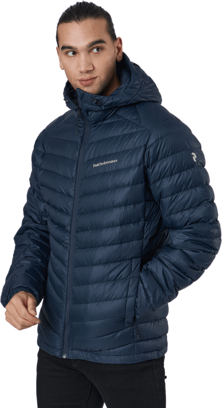 M Frost Down Hood Jacket Blue Shadow