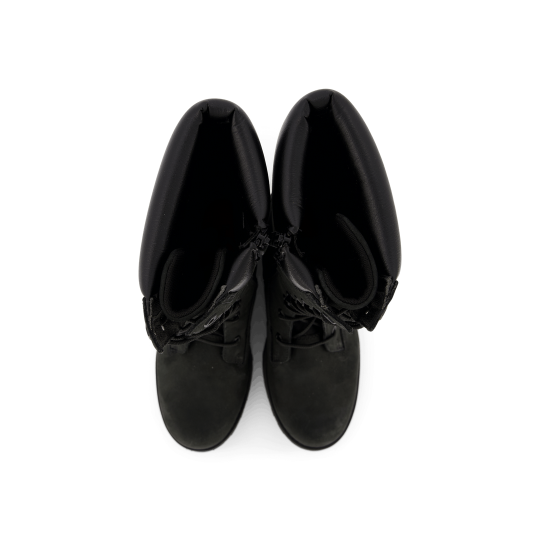 Girls Classic Tall Lace Up Wit Black