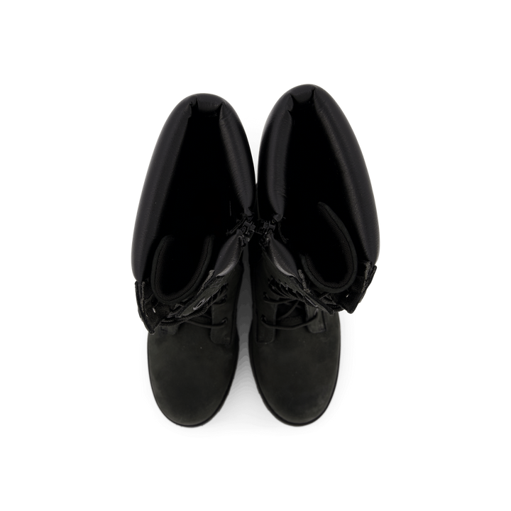 Girls Classic Tall Lace Up Wit Black