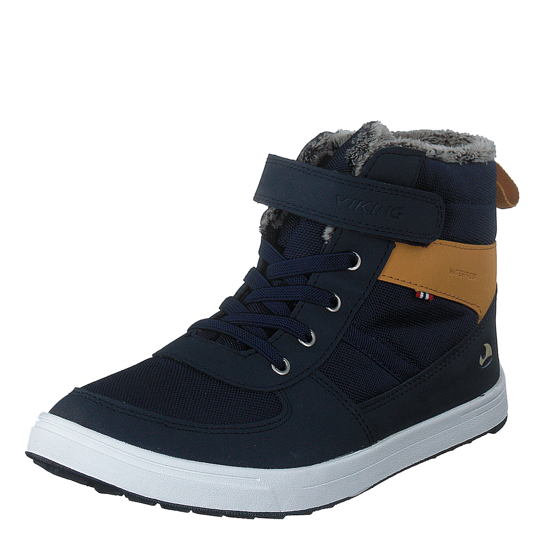 Lucas Mid WP Warm Jr Navy/Honey