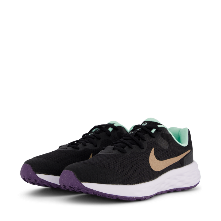 Revolution 6 GS Big kids Black/mtlc Red Bronze-mint Foa