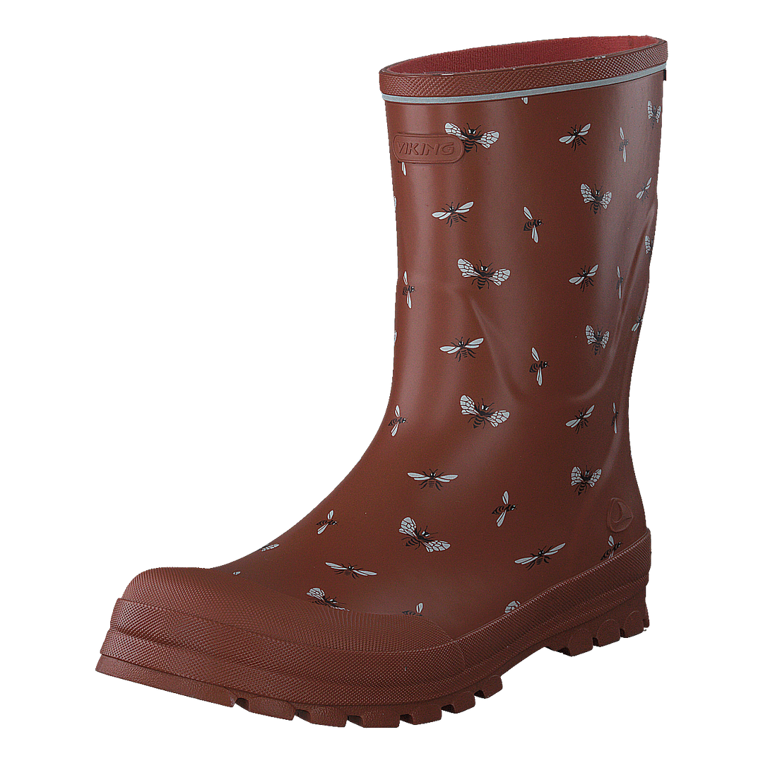 Jolly Print Cognac/white