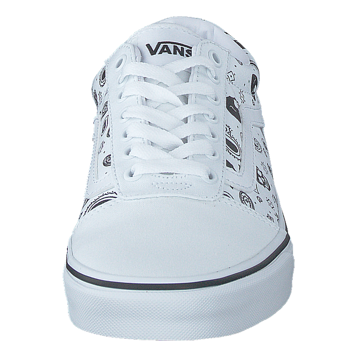 Mn Ward (skull Bandana) White/white