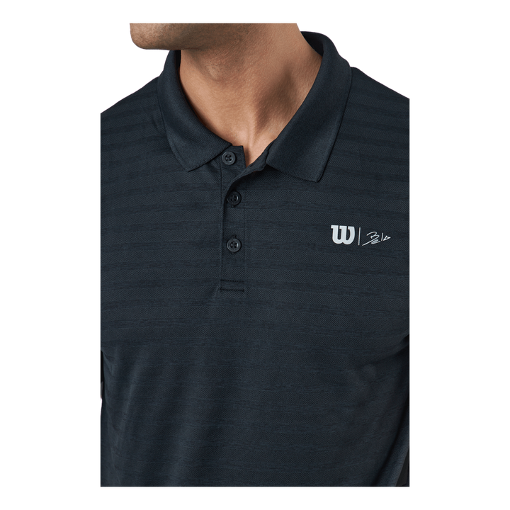 Bela Stripe Polo Ii Black
