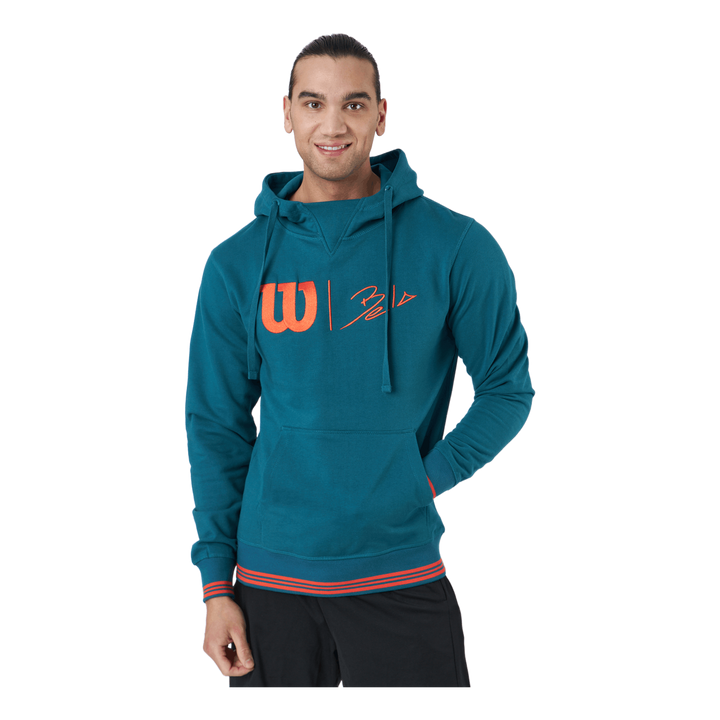 Bela Po Hoody-slimfit Blue Coral/fiesta