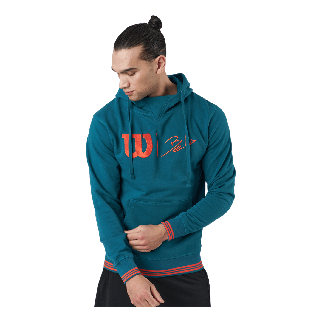 Bela Po Hoody-slimfit Blue Coral/fiesta