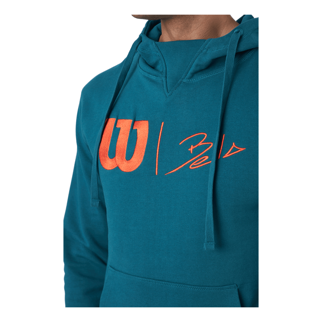 Bela Po Hoody-slimfit Blue Coral/fiesta