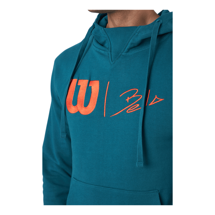 Bela Po Hoody-slimfit Blue Coral/fiesta