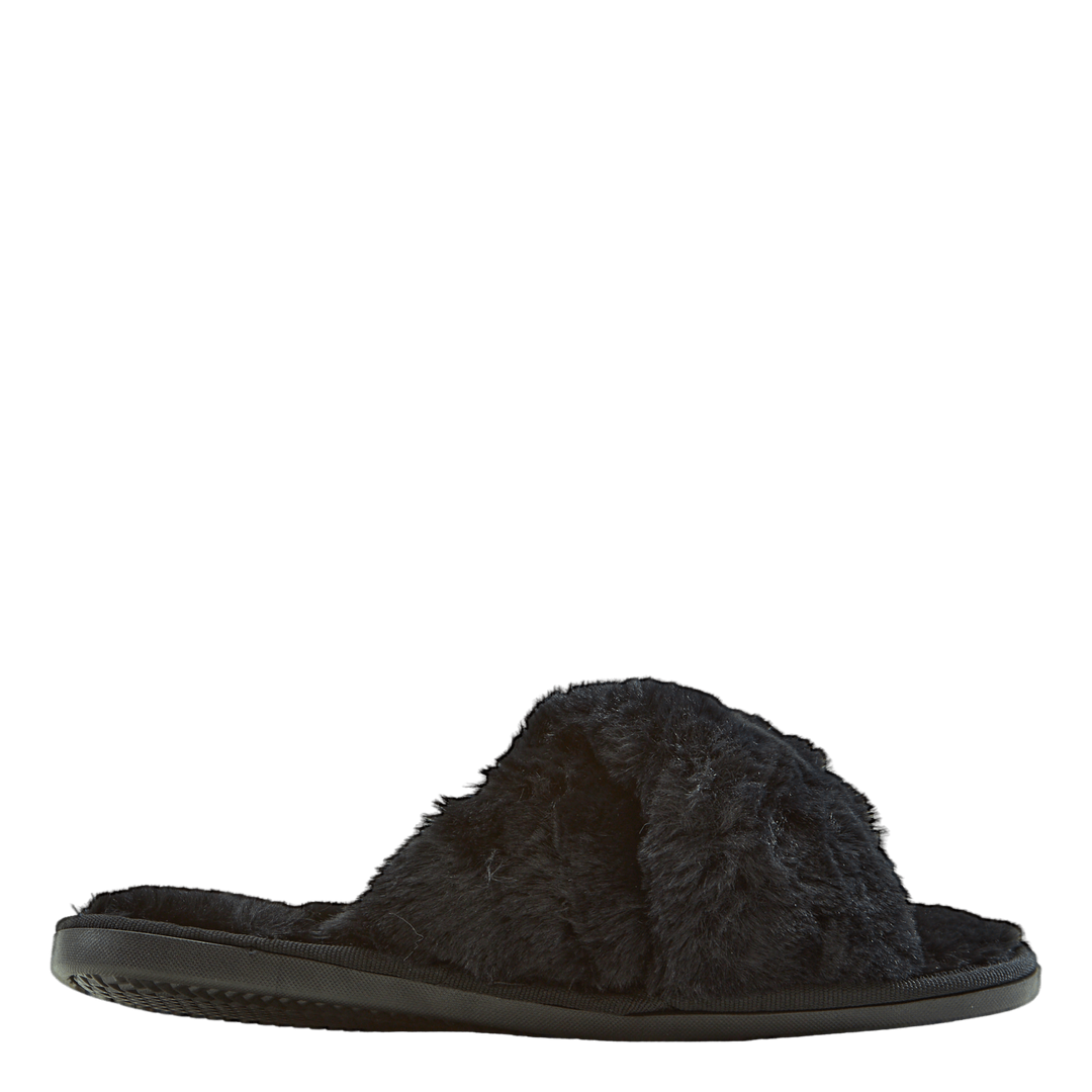 Brahny W Plush Slipper Black