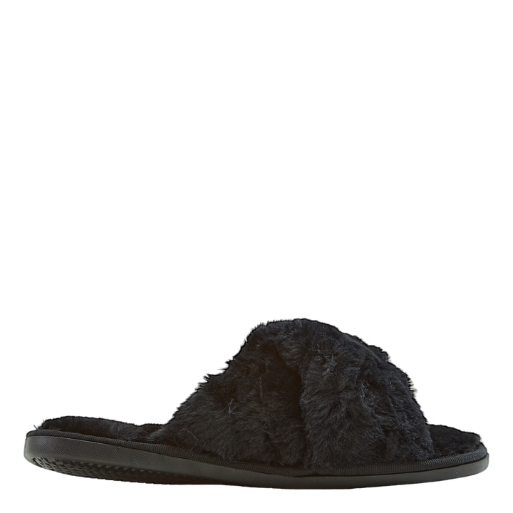 Brahny W Plush Slipper Black