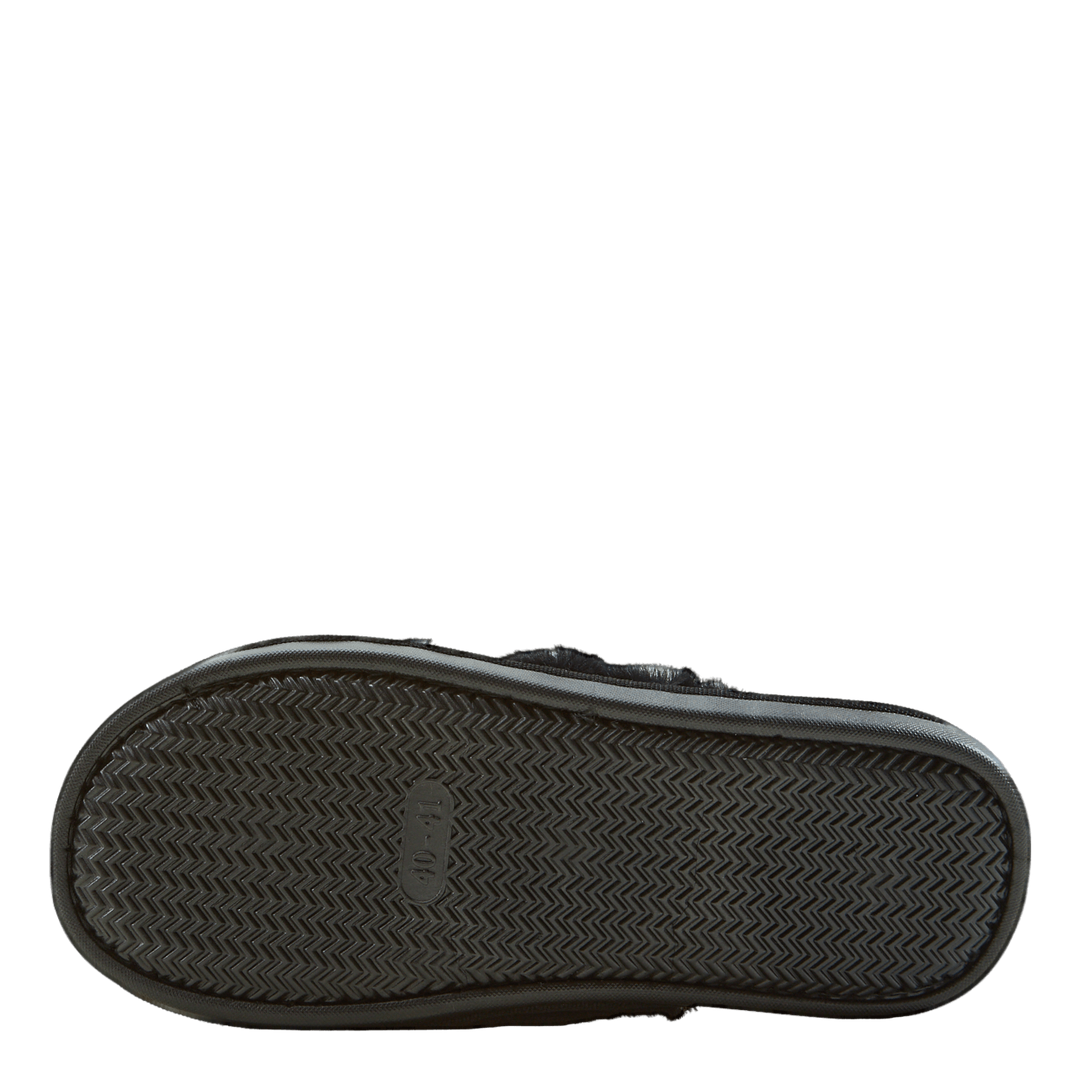 Brahny W Plush Slipper Black