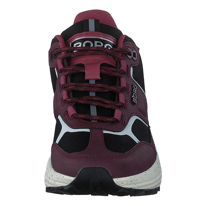 R1300 Mid Blk Spk W Burgundy-black