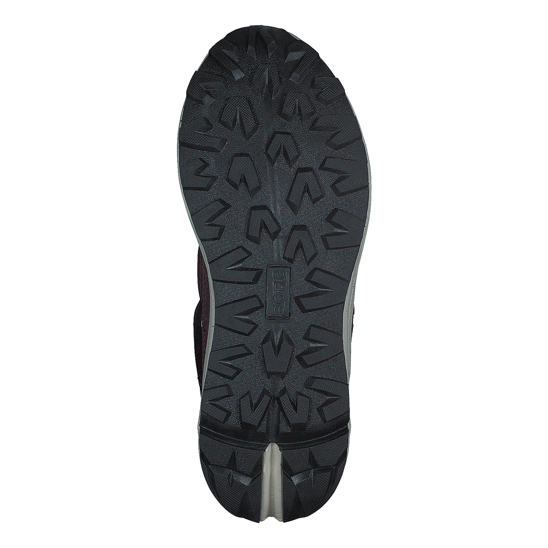 R1300 Mid Blk Spk W Burgundy-black