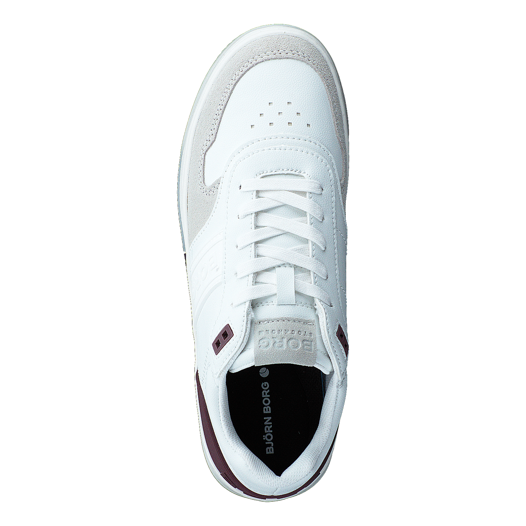 T2300 Ctr W White-burgundy