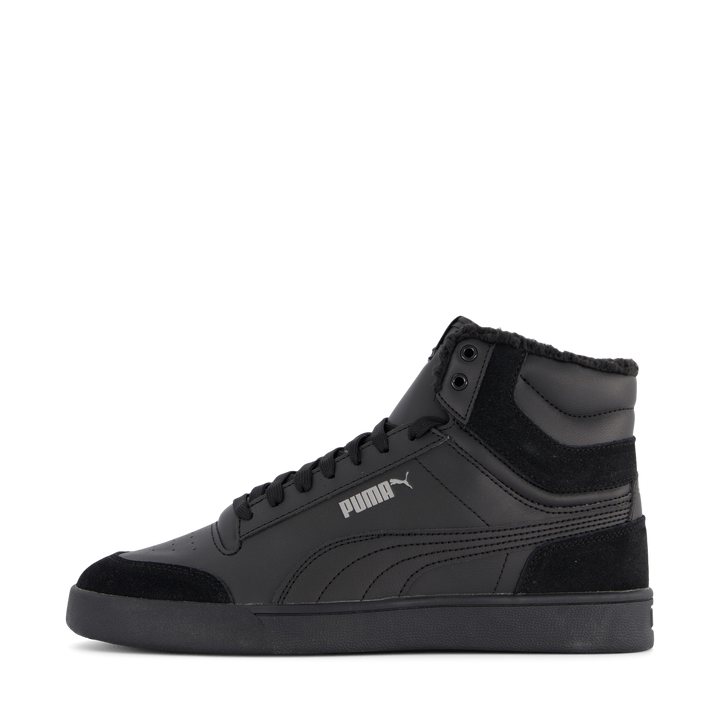 Puma Shuffle Mid Fur Puma Black-puma Black-steel Gr