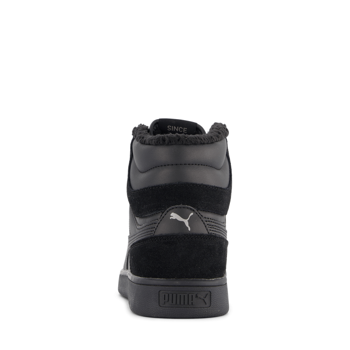 Puma Shuffle Mid Fur Puma Black-puma Black-steel Gr