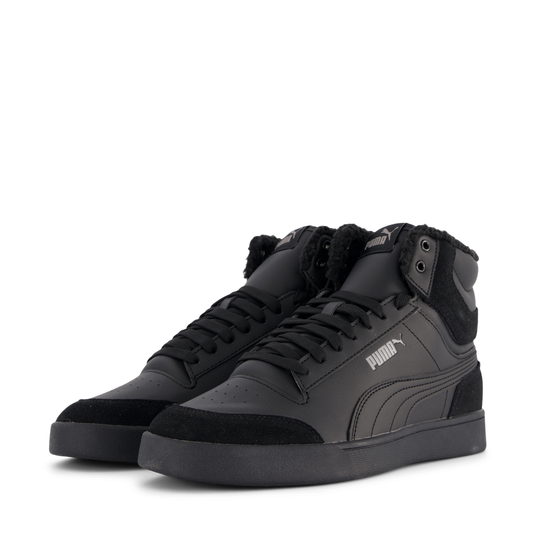 Puma Shuffle Mid Fur Puma Black-puma Black-steel Gr