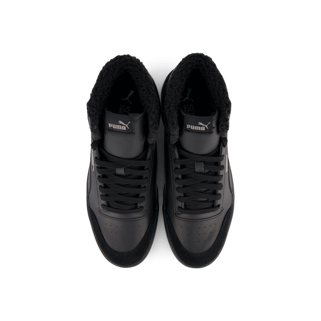 Puma Shuffle Mid Fur Puma Black-puma Black-steel Gr