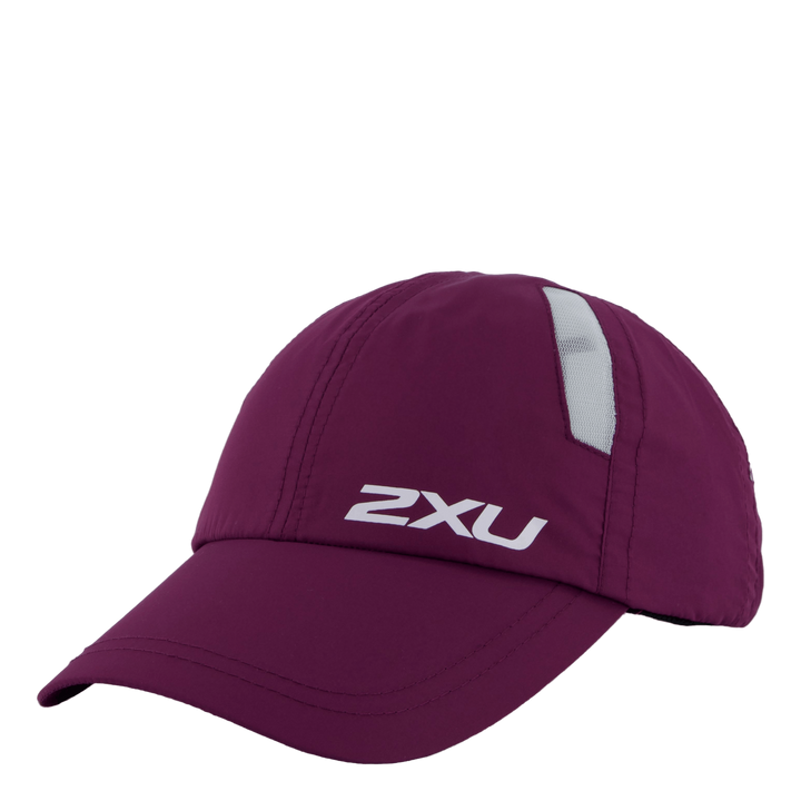 Run Cap Beet/white