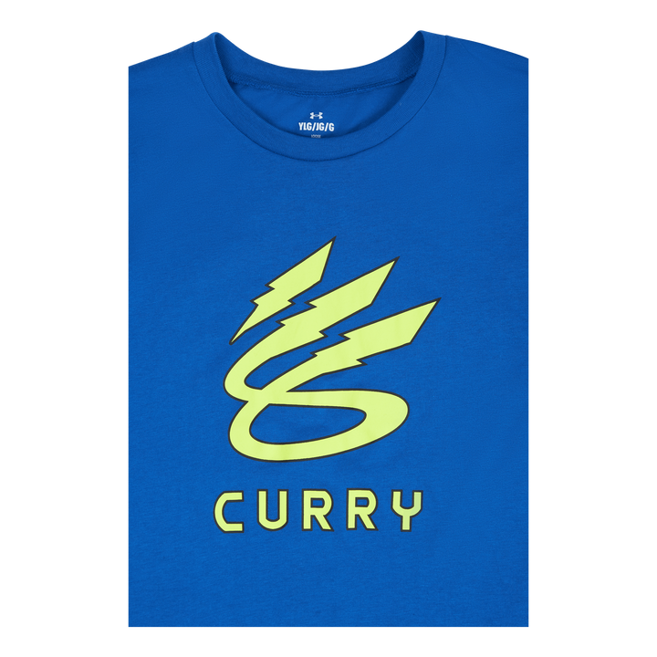 KIDS UA CURRY LIGHTNING LOGO SS