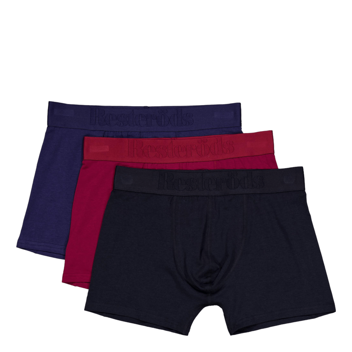 Boxer Bamboo 3-pack Regular Le Black, Burgundy, Navy