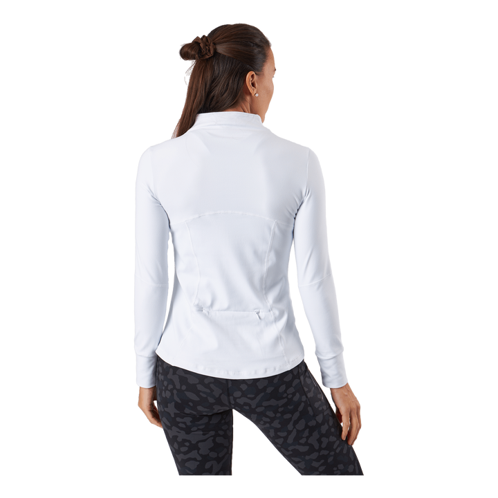 Half Zip Sweater White