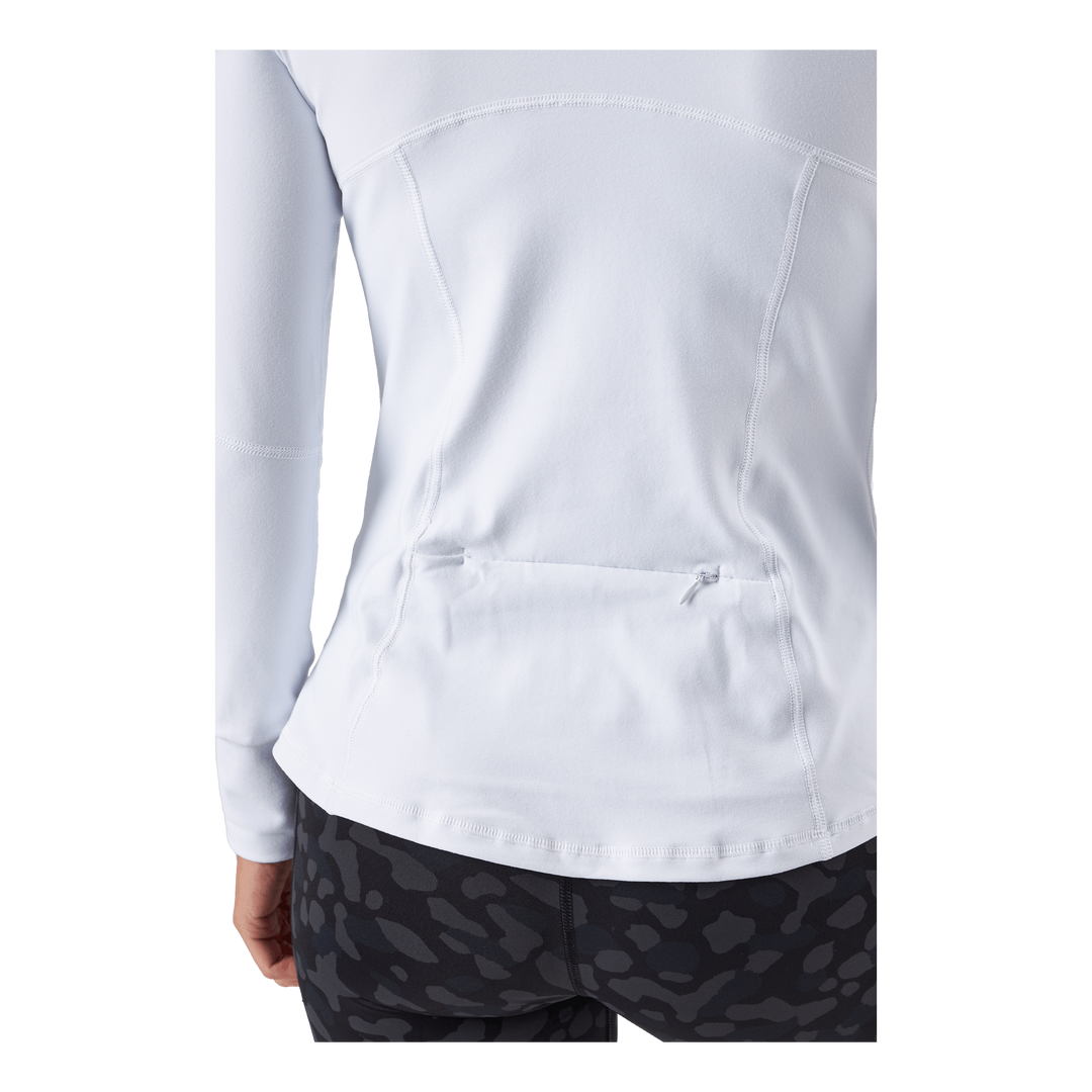 Half Zip Sweater White
