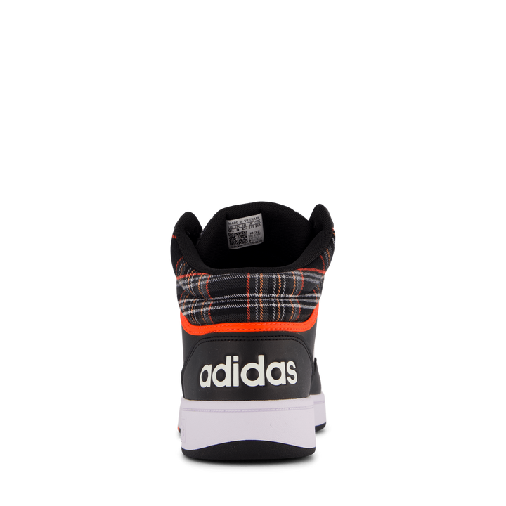 Hoops 3.0 Mid Lifestyle Basketball Classic Vintage Shoes Core Black / Chalk White / Grey Two