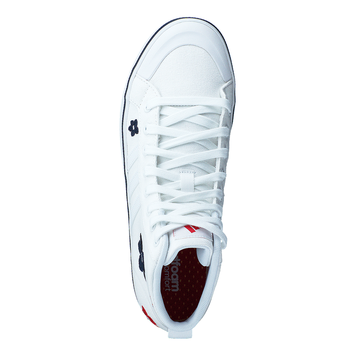 Bravada 2.0 Lifestyle Skateboarding Canvas Mid-Cut Graphic Shoes Cloud White / Cloud White / Cloud White