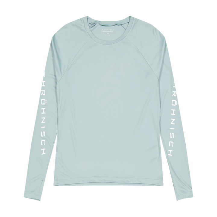 Active Logo Long Sleeve Silver Blue