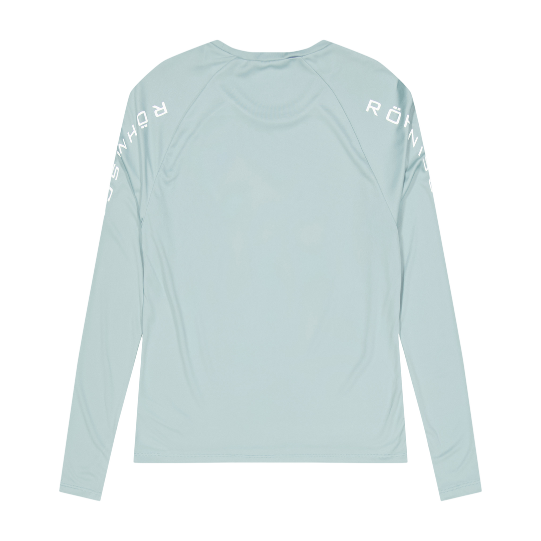 Active Logo Long Sleeve Silver Blue
