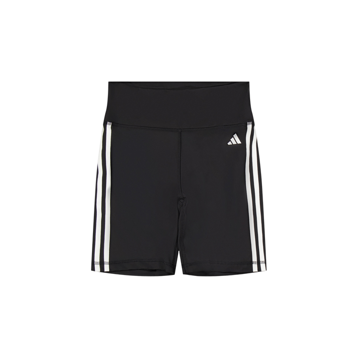 Training Essentials 3-Stripes High-Waisted Short Leggings Black
