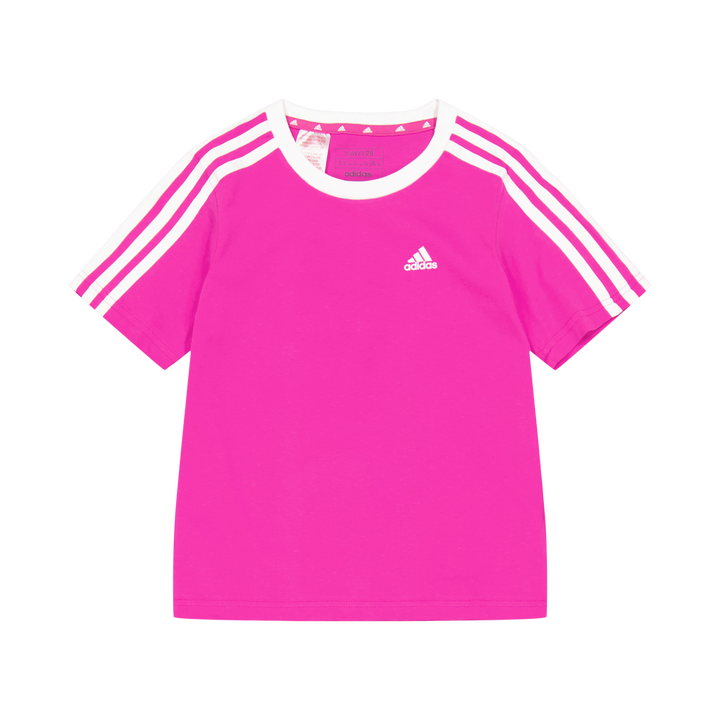 Essentials 3-Stripes Cotton Loose Fit Boyfriend T-Shirt Selufu/White