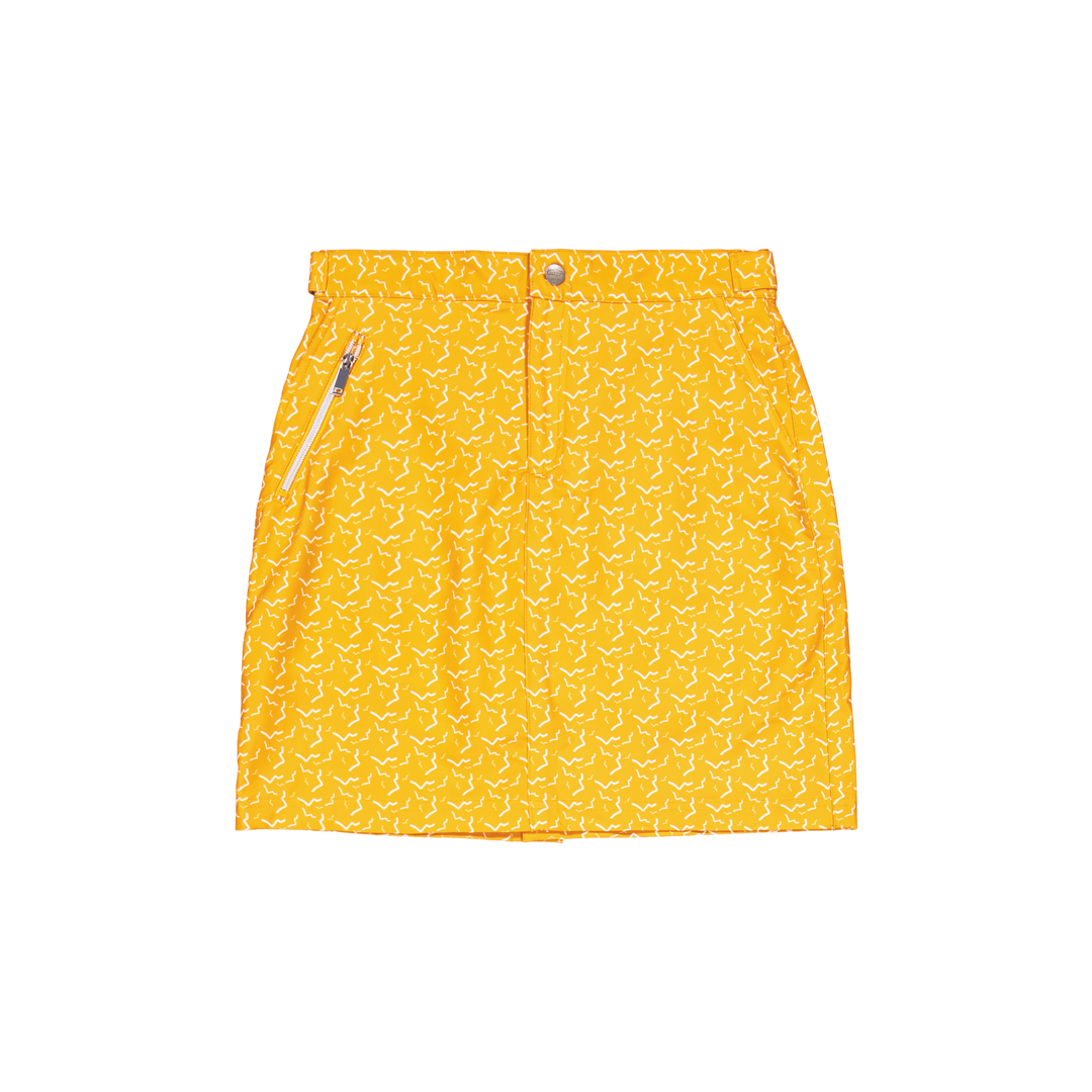 Hollie Reco Skort Flame Orange Print