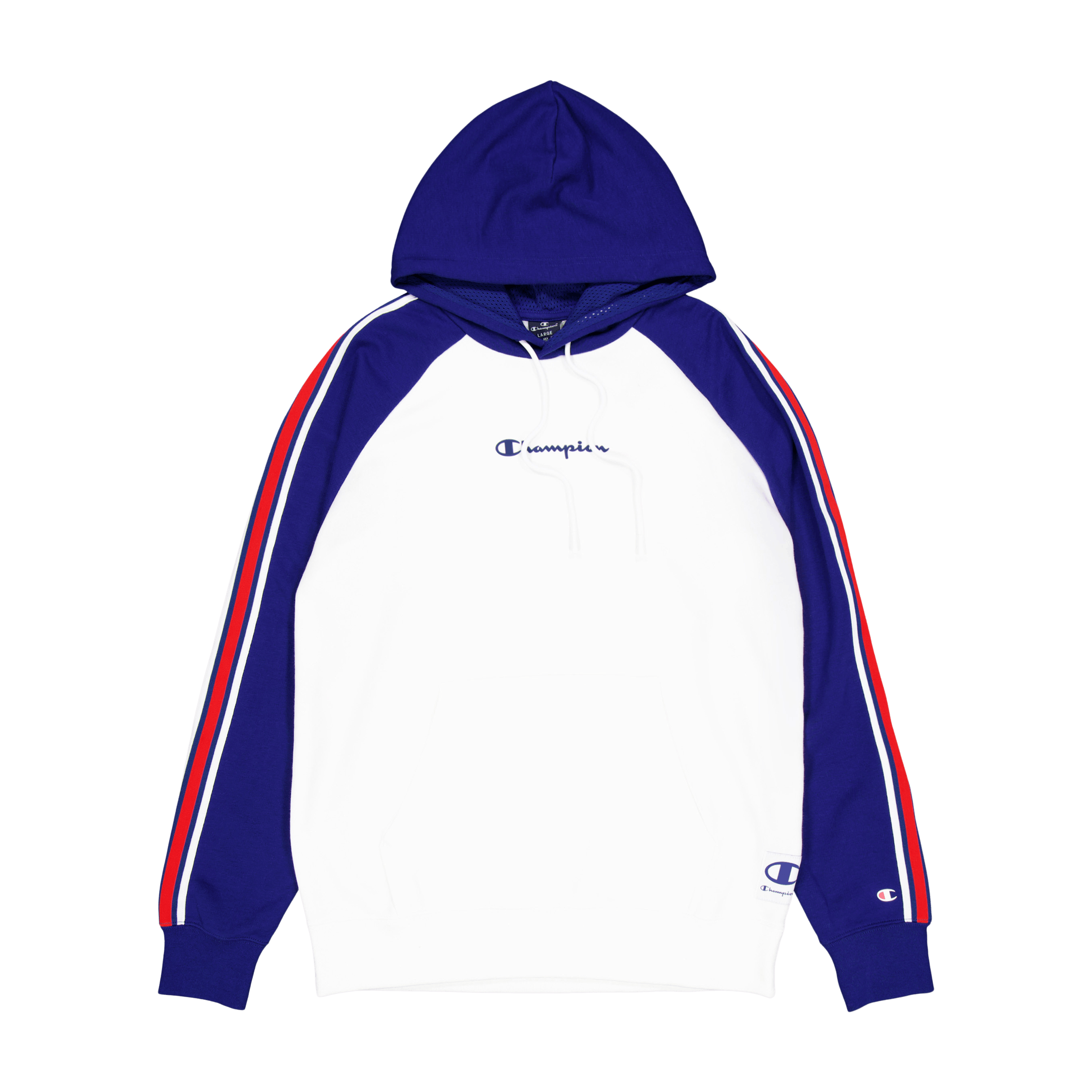 Champion hoodie outlet blue and white